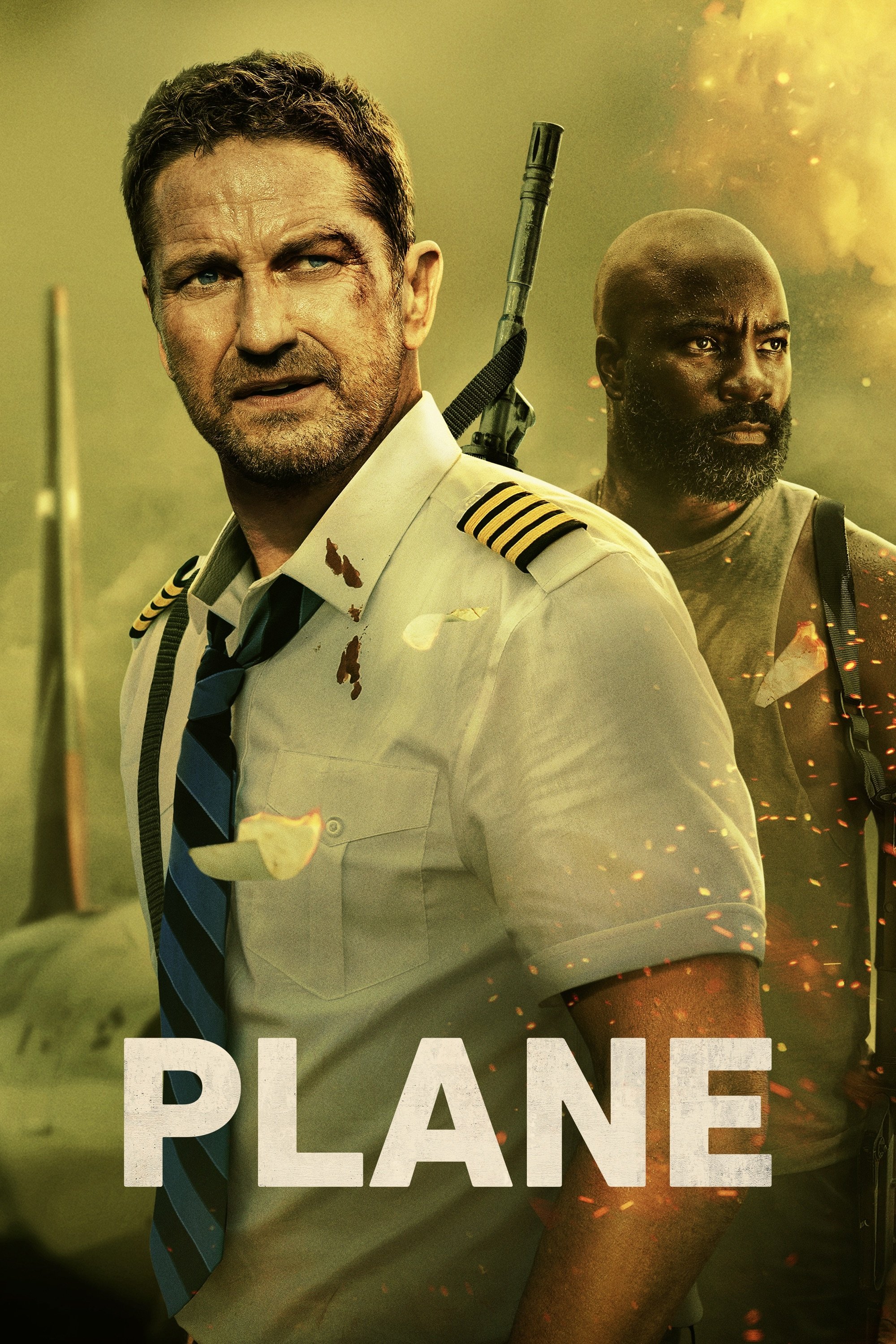 Plane Hindi Dubbed Movie Poster (2023)